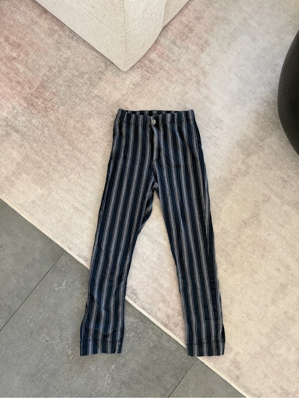 Brandy Melville Black and White Striped Pants